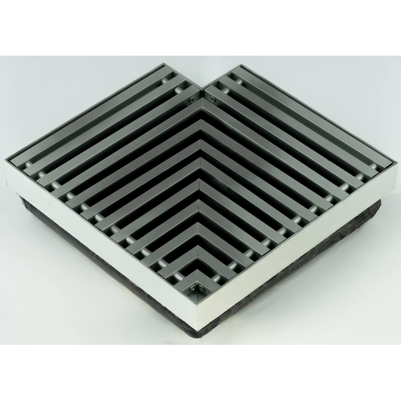 Решітка для підлогових конвекторів TEPLOWATT кутова 250х250х200х10 Решітка для підлогових конвекторів TEPLOWATT кутова 250х250х200х10