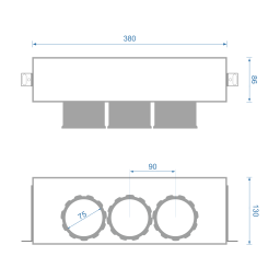 Решітка щілинна NavyFlex NFSTL 3x75