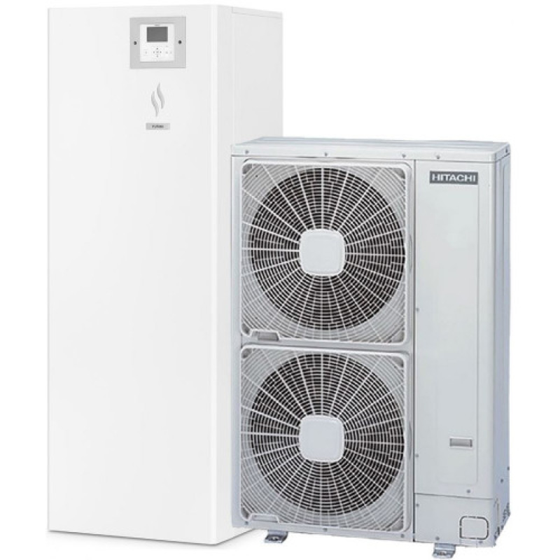 Тепловий насос Hitachi Yutaki S Combi 14V RWD-5.0NW1E-220S/RAS-5WHVNPE